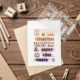 Globleland Custom PVC Plastic Clear Stamps, for DIY Scrapbooking, Photo Album Decorative, Cards Making, Number, 160x110x3mm