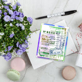 Postage Stamp Background PVC Stamps