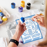 Globleland Egg House, Easter Carbon Steel Cutting Dies Stencils, for DIY Scrapbooking/Photo Album, Decorative Embossing DIY Paper Card