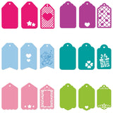 Globleland Grid Note, Gift Note, Gift Box Decoration Carbon Steel Cutting Dies Stencils, for DIY Scrapbooking/Photo Album, Decorative Embossing DIY Paper Card