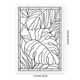 Globleland Glass Painting, Tropical Plants, Summer Clear Silicone Stamp Seal for Card Making Decoration and DIY Scrapbooking