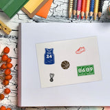 Globleland Custom PVC Plastic Clear Stamps, for DIY Scrapbooking, Photo Album Decorative, Cards Making, Basketball Pattern, 160x110x3mm