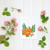 Globleland Fox, Flower, Grass, Combination Carbon Steel Cutting Dies Stencils, for DIY Scrapbooking/Photo Album, Decorative Embossing DIY Paper Card