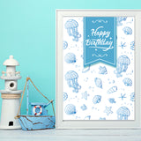 Ocean, Shells, Jellyfish, Starfish, Seaside Clear Stamps Silicone Stamp Seal for Card Making Decoration and DIY Scrapbooking