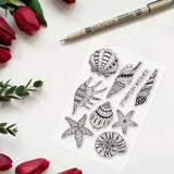Starfish Wishes, Seashells, Conch Clear Silicone Stamp Seal for Card Making Decoration and DIY Scrapbooking