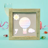 Globleland Hot Air Balloon Silicone Stamp Seal for Card Making Decoration and DIY Scrapbooking
