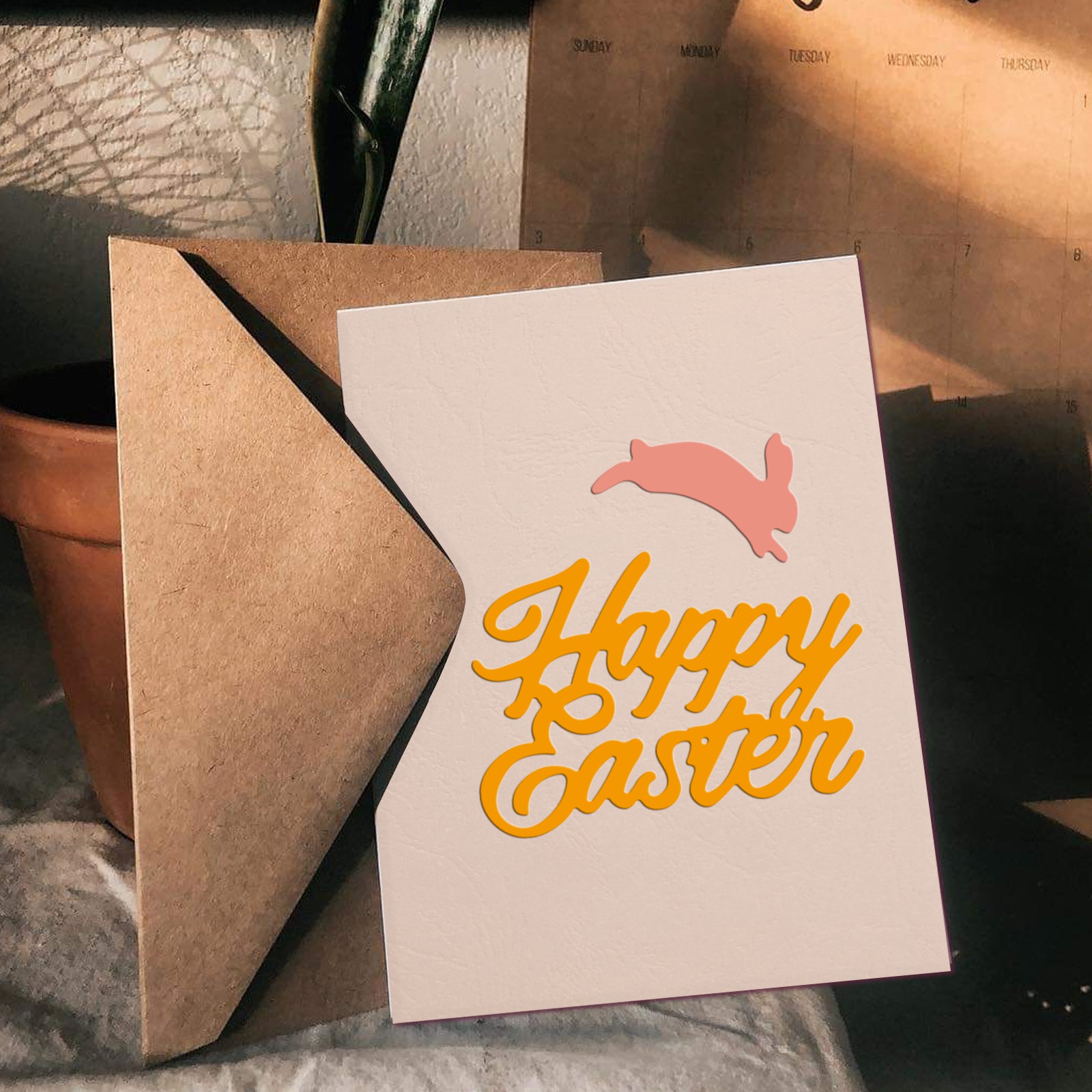 Globleland Easter, Eggs, Rabbit Carbon Steel Cutting Dies Stencils, for DIY Scrapbooking/Photo Album, Decorative Embossing DIY Paper Card