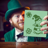 Globleland Saint Patrick's Day Gnome Carbon Steel Cutting Dies Stencils, for DIY Scrapbooking/Photo Album, Decorative Embossing DIY Paper Card