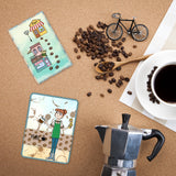 Globleland Coffee, House, Barista Stamps Silicone Stamp Seal for Card Making Decoration and DIY Scrapbooking