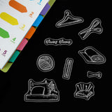 GLOBLELAND PVC Plastic Stamps, for DIY Scrapbooking, Photo Album Decorative, Cards Making, Stamp Sheets, Tools Pattern, 16x11x0.3cm