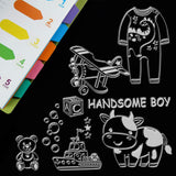 Globleland Lucky Dog, Windows, Furniture, Flowers, Wine, Space Exploration, Boy, Leisure, Books, Movies Clear Silicone Stamp Seal for Card Making Decoration and DIY Scrapbooking