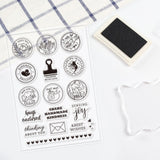 Globleland Envelope Stamp Clear Stamps Silicone Stamp Seal for Card Making Decoration and DIY Scrapbooking