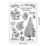 Globleland Bunny, Easter, Pine, Chicken Clear Silicone Stamp Seal for Card Making Decoration and DIY Scrapbooking
