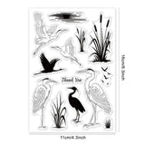 Globleland Heron, Wetlands Clear Silicone Stamp Seal for Card Making Decoration and DIY Scrapbooking