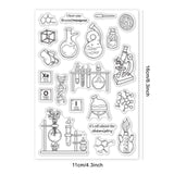 Globleland Chemical Tools, Motivating Words Stamp Clear Silicone Stamp Seal for Card Making Decoration and DIY Scrapbooking