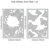 Globleland Butterfly Frame Carbon Steel Cutting Dies Stencils, for DIY Scrapbooking/Photo Album, Decorative Embossing DIY Paper Card