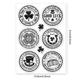 Globleland Happy St. Patrick's Day Clear Silicone Stamp Seal for Card Making Decoration and DIY Scrapbooking