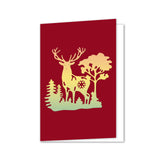 Globleland Christmas Elk Carbon Steel Cutting Dies Stencils, for DIY Scrapbooking/Photo Album, Decorative Embossing DIY Paper Card