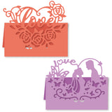 Globleland 3D Love Hearts, Valentine's Day, Wedding, Roses, Butterflies Carbon Steel Cutting Dies Stencils, for DIY Scrapbooking/Photo Album, Decorative Embossing DIY Paper Card