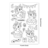 Unicorn Party Birthday Dreamy Clear Silicone Stamp Seal for Card Making Decoration and DIY Scrapbooking