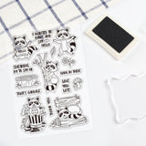 Globleland Raccoon Clear Silicone Stamp Seal for Card Making Decoration and DIY Scrapbooking