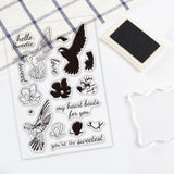 Hummingbird, Flower, Love Clear Silicone Stamp Seal for Card Making Decoration and DIY Scrapbooking