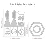 Globleland Bunny Ear Boxes, Easter Carbon Steel Cutting Dies Stencils, for DIY Scrapbooking/Photo Album, Decorative Embossing DIY Paper Card