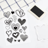 Globleland Love Graffiti Clear Silicone Stamp Seal for Card Making Decoration and DIY Scrapbooking