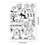 Zombie, Halloween, Tombstone Clear Silicone Stamp Seal for Card Making Decoration and DIY Scrapbooking