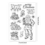 Globleland Santa Claus, Christmas Lights, Stockings, Snowflakes, Gift Bags Clear Stamps Silicone Stamp Seal for Card Making Decoration and DIY Scrapbooking