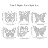 Globleland Scribble Butterfly Carbon Steel Cutting Dies Stencils, for DIY Scrapbooking/Photo Album, Decorative Embossing DIY Paper Card