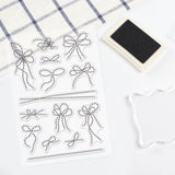 Globleland Bow Knot, Handmade Hemp Rope Knot, Gift Box Knot Clear Stamps Silicone Stamp Seal for Card Making Decoration and DIY Scrapbooking