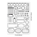 Globleland Notes, Stamps, Planners Clear Stamps Seal for Card Making Decoration and DIY Scrapbooking