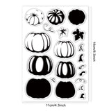 Globleland Pumpkin Autumn Thanksgiving Day Layering Stamps Silicone Stamp Seal for Card Making Decoration and DIY Scrapbooking