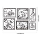 Globleland Vintage, Bird Stamp, Realistic Birds, Flower, Cute Bird, Birds Pattern Clear Silicone Stamp Seal for Card Making Decoration and DIY Scrapbooking