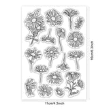 Daisy, Flower Clear Silicone Stamp Seal for Card Making Decoration and DIY Scrapbooking