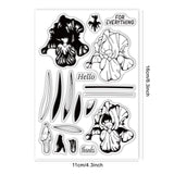 Globleland Layering, Iris, Flower Clear Stamps Seal for Card Making Decoration and DIY Scrapbooking