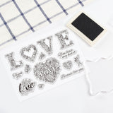 Globleland Small Flowers, Leaves, Floral Love Clear Silicone Stamp Seal for Card Making Decoration and DIY Scrapbooking