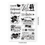 Globleland Valentine's Day Cupid, Hearts, Roses Clear Silicone Stamp Seal for Card Making Decoration and DIY Scrapbooking