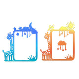 Globleland Giraffe, Frame, Sun, Moon, Stars, Clouds, Pendant, Butterfly Carbon Steel Cutting Dies Stencils, for DIY Scrapbooking/Photo Album, Decorative Embossing DIY Paper Card