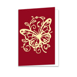 Globleland Dragonfly, Butterfly, Vine, Rose Carbon Steel Cutting Dies Stencils, for DIY Scrapbooking/Photo Album, Decorative Embossing DIY Paper Card
