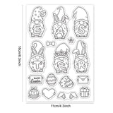 Globleland Gnomes, Easter Stamps Silicone Stamp Seal for Card Making Decoration and DIY Scrapbooking