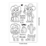 Globleland Cowboy, Tropical, Adventure, Cactus Clear Silicone Stamp Seal for Card Making Decoration and DIY Scrapbooking
