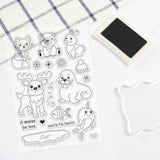 Arctic Critters, Reindeer, Polar Bear, Arctic Fox, Rabbit, Walrus, Narwhal Clear Silicone Stamp Seal for Card Making Decoration and DIY Scrapbooking