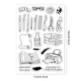 Globleland Learning Tools, Books Clear Silicone Stamp Seal for Card Making Decoration and DIY Scrapbooking