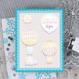 Globleland Hot Air Balloon Silicone Stamp Seal for Card Making Decoration and DIY Scrapbooking