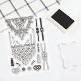 Globleland Love Lace, Rope, Knot Clear Silicone Stamp Seal for Card Making Decoration and DIY Scrapbooking