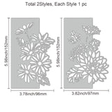 Globleland Chrysanthemum Frame Carbon Steel Cutting Dies Stencils, for DIY Scrapbooking/Photo Album, Decorative Embossing DIY Paper Card