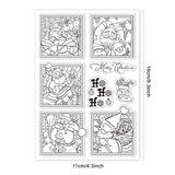 Globleland Christmas Photo, Snowman, Santa Claus, Gifts, Socks Clear Silicone Stamp Seal for Card Making Decoration and DIY Scrapbooking
