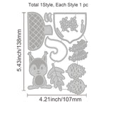 Globleland Pine Cones, Thanksgiving Carbon Steel Cutting Dies Stencils, for DIY Scrapbooking/Photo Album, Decorative Embossing DIY Paper Card